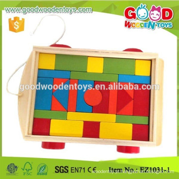 Brand New Kids Education Blocks, 30 peças de blocos de madeira para crianças, Handmade Colorful Baby Blocks